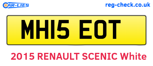 MH15EOT are the vehicle registration plates.