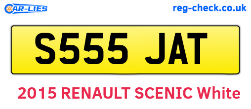 S555JAT are the vehicle registration plates.