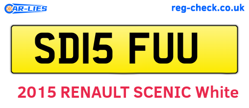 SD15FUU are the vehicle registration plates.