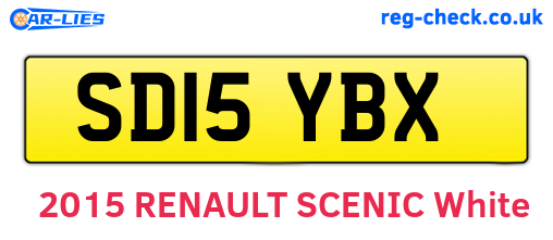 SD15YBX are the vehicle registration plates.