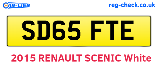 SD65FTE are the vehicle registration plates.