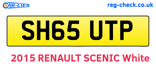 SH65UTP are the vehicle registration plates.