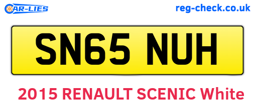 SN65NUH are the vehicle registration plates.