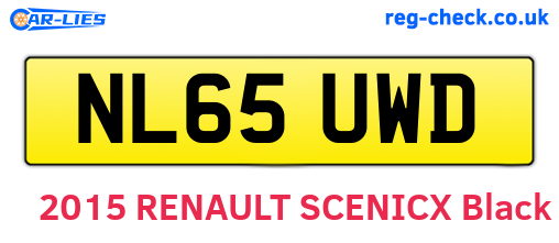 NL65UWD are the vehicle registration plates.