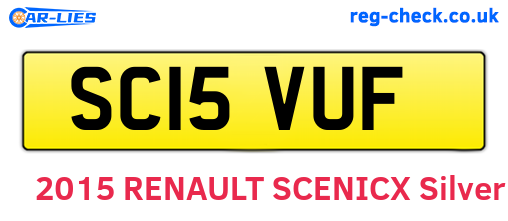 SC15VUF are the vehicle registration plates.
