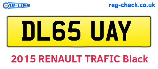 DL65UAY are the vehicle registration plates.