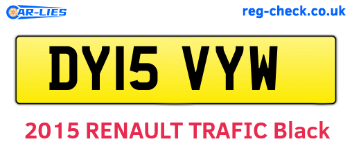 DY15VYW are the vehicle registration plates.