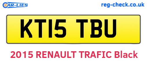 KT15TBU are the vehicle registration plates.