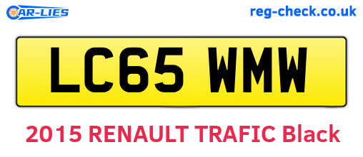 LC65WMW are the vehicle registration plates.