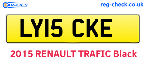 LY15CKE are the vehicle registration plates.