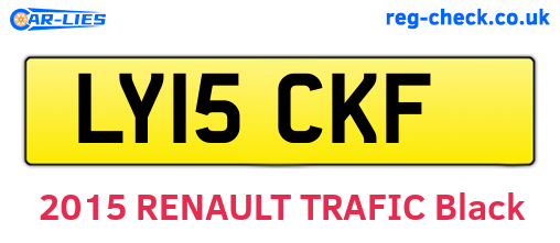 LY15CKF are the vehicle registration plates.
