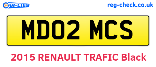 MD02MCS are the vehicle registration plates.