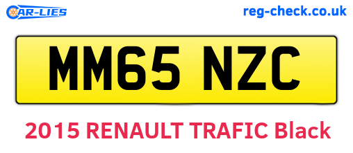 MM65NZC are the vehicle registration plates.