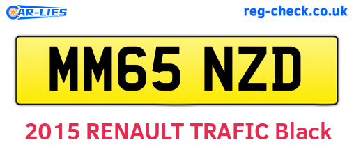 MM65NZD are the vehicle registration plates.