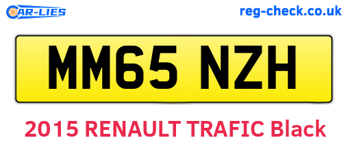 MM65NZH are the vehicle registration plates.