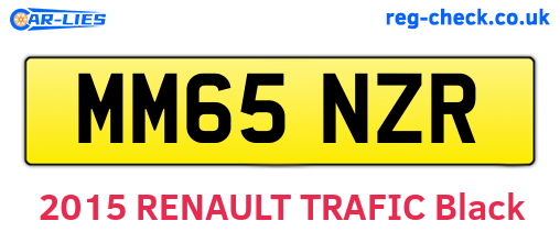 MM65NZR are the vehicle registration plates.