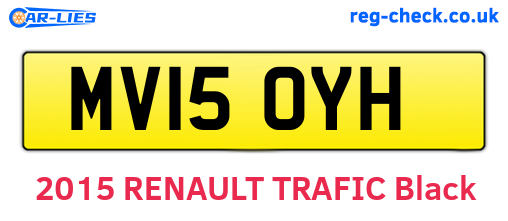 MV15OYH are the vehicle registration plates.