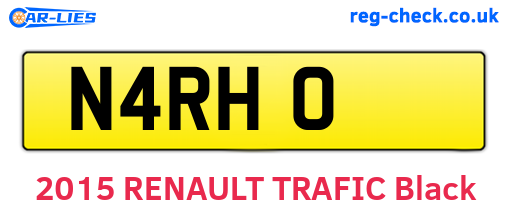 N4RHO are the vehicle registration plates.