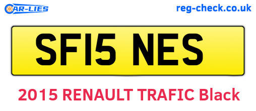 SF15NES are the vehicle registration plates.