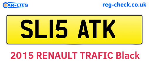 SL15ATK are the vehicle registration plates.