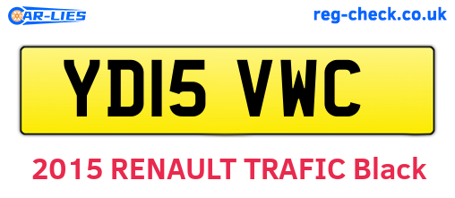 YD15VWC are the vehicle registration plates.