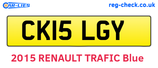 CK15LGY are the vehicle registration plates.