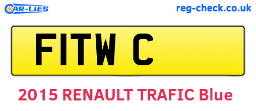 F1TWC are the vehicle registration plates.