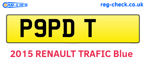 P9PDT are the vehicle registration plates.