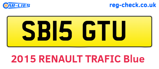SB15GTU are the vehicle registration plates.