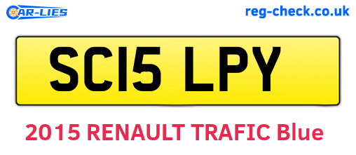 SC15LPY are the vehicle registration plates.