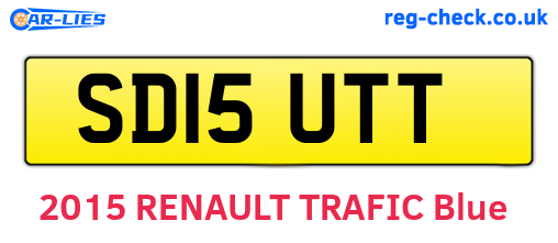 SD15UTT are the vehicle registration plates.