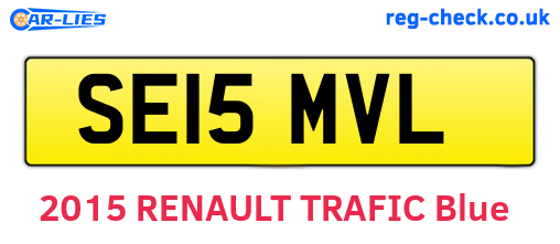 SE15MVL are the vehicle registration plates.