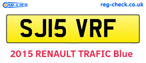 SJ15VRF are the vehicle registration plates.