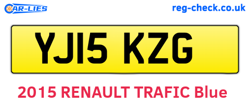 YJ15KZG are the vehicle registration plates.