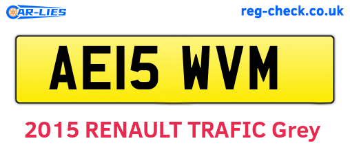 AE15WVM are the vehicle registration plates.