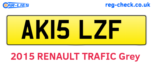 AK15LZF are the vehicle registration plates.