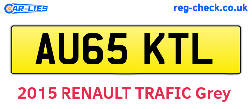 AU65KTL are the vehicle registration plates.
