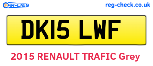 DK15LWF are the vehicle registration plates.