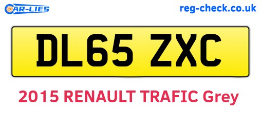 DL65ZXC are the vehicle registration plates.