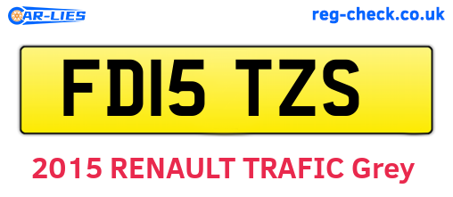 FD15TZS are the vehicle registration plates.