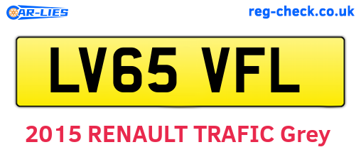 LV65VFL are the vehicle registration plates.