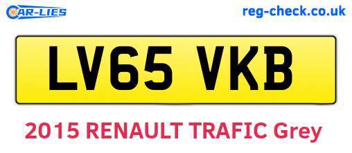 LV65VKB are the vehicle registration plates.
