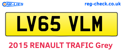 LV65VLM are the vehicle registration plates.