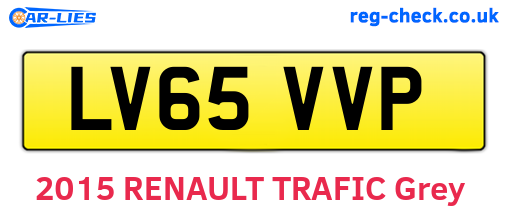 LV65VVP are the vehicle registration plates.