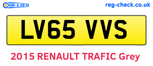 LV65VVS are the vehicle registration plates.