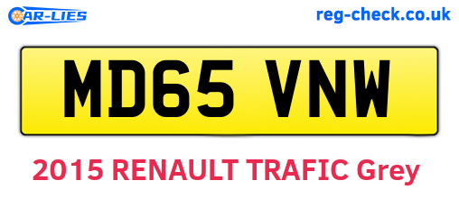 MD65VNW are the vehicle registration plates.