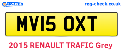 MV15OXT are the vehicle registration plates.