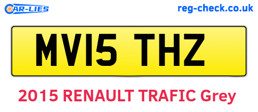 MV15THZ are the vehicle registration plates.