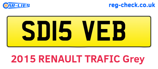 SD15VEB are the vehicle registration plates.