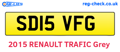 SD15VFG are the vehicle registration plates.